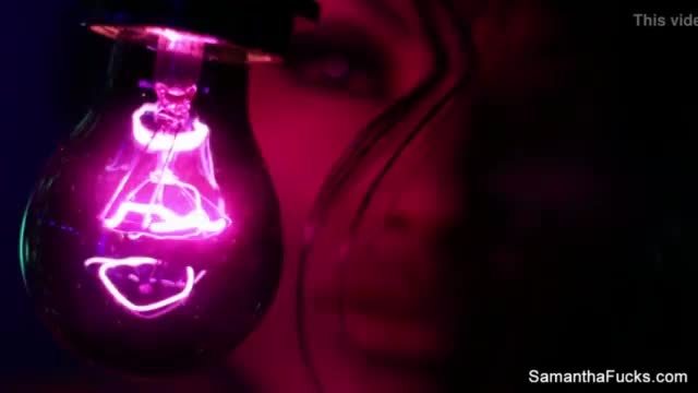 Samantha saint lesbian black light